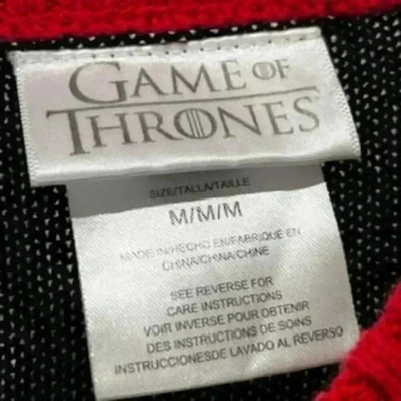 Game Of Thrones Joy To The Realm Christmas Holiday Sweater Adult Sz Medium - Picture 10 of 12